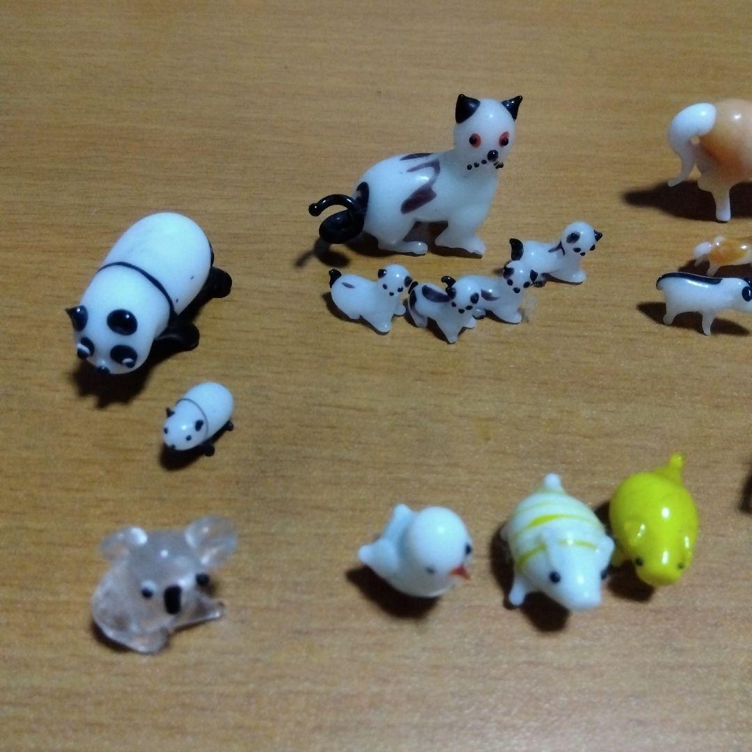 ガラス細工 動物セット2 【大幅値下げ中！】 極細・極小 ガラス細工 動物の置物 11点組