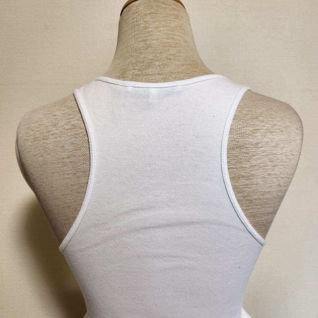 HELMUT LANG ラウンドネック ロングタンクトップ 白 XS - メルカリ
