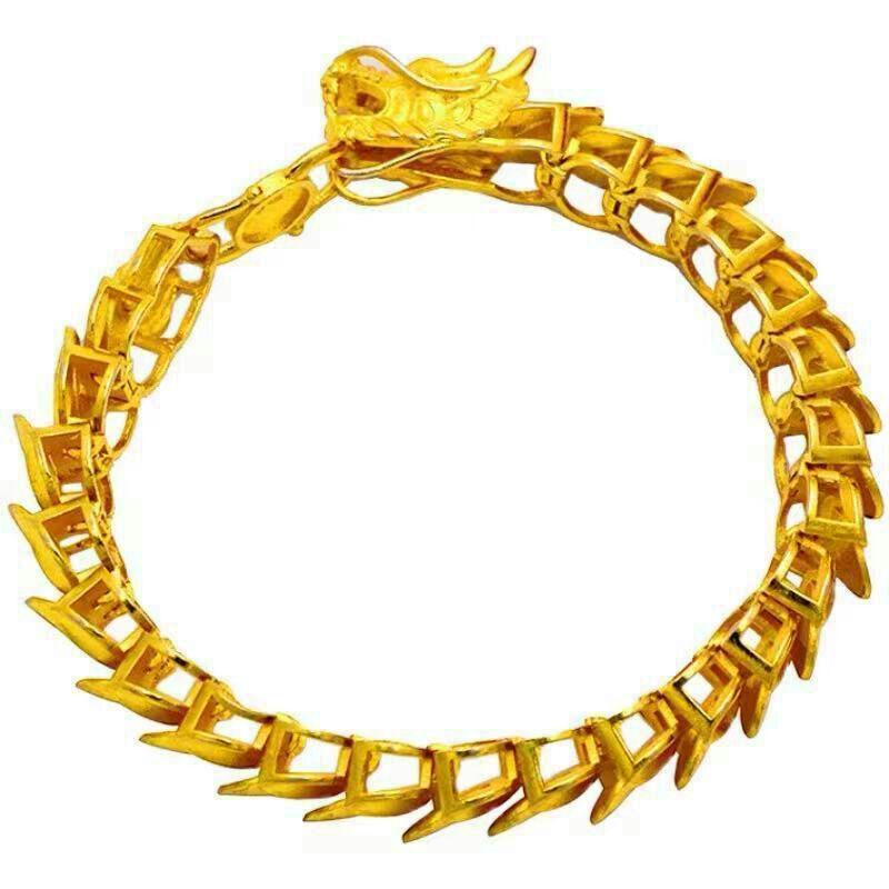 ?新品?24K金フライングドラゴンブレスレットメンズ横暴なブレスレット黄金99 wuCAP-m43727478306 正規店格安