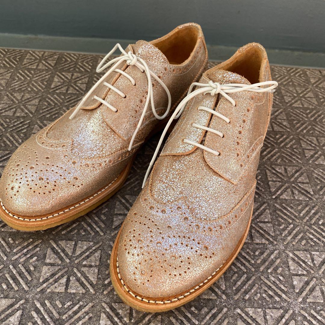 大特価!!】 SAYA シルバー レースアップシューズ ローファー/革靴