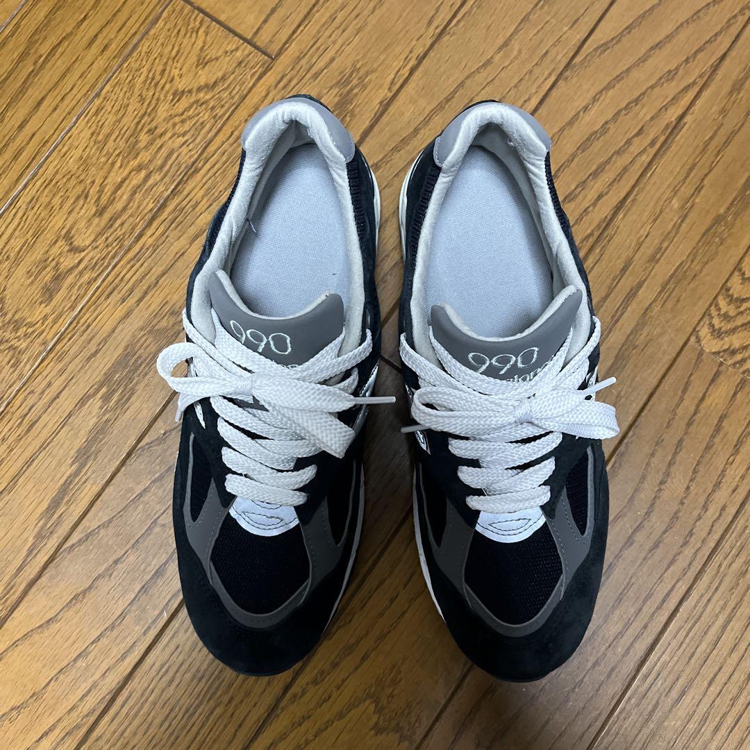 ニューバランス　M990NB2 US8.5 UK8 26.5 ネイビー