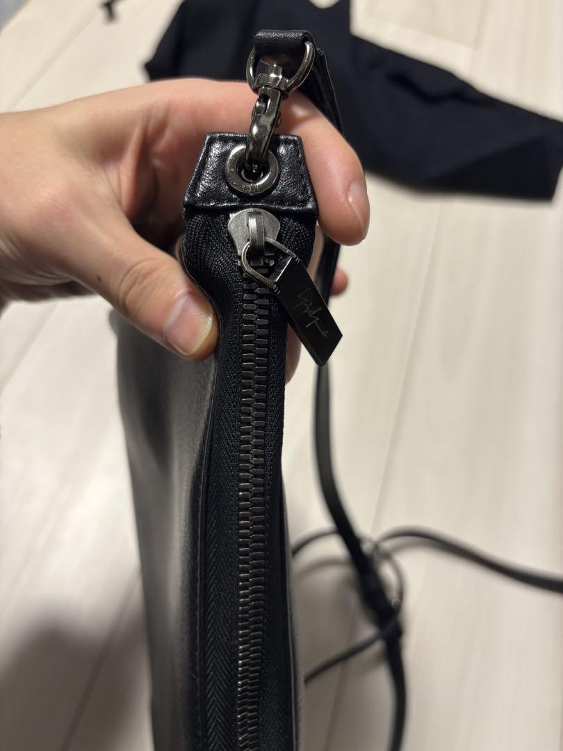 discord yohji yamamotoサコッシュ - 黒 レザー