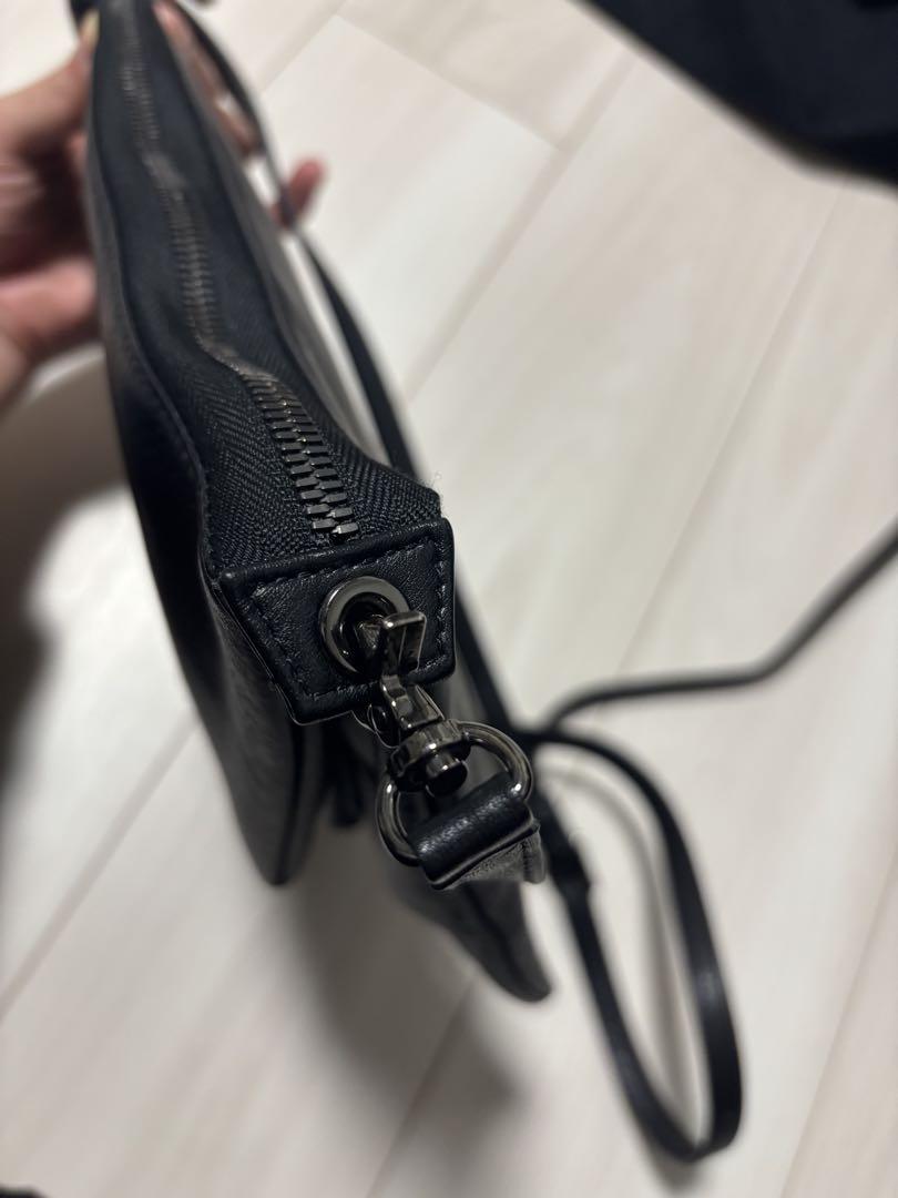 discord yohji yamamotoサコッシュ - 黒 レザー