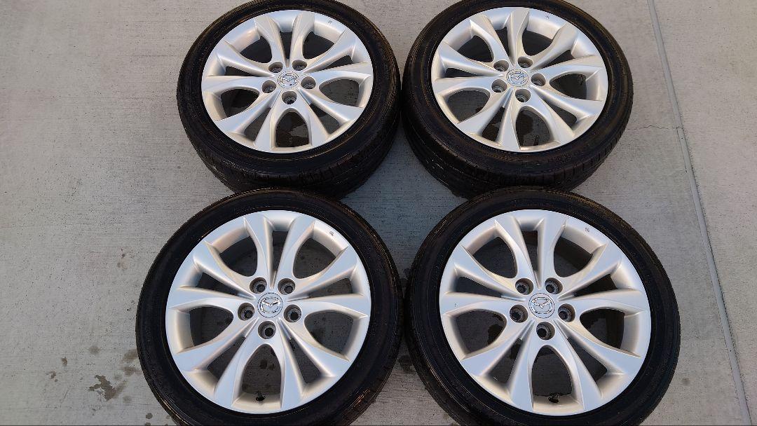 アクセラ 純正 17x7J +52.5 114.3 マツダ 5穴