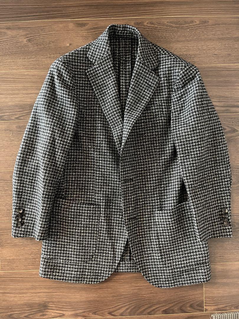 最終価格　ラルディーニ　段返り　3Bジャケット　サイズ44 LARDINI】ラルディーニ 段返り3Bスーツ ウール100％ ネイビー