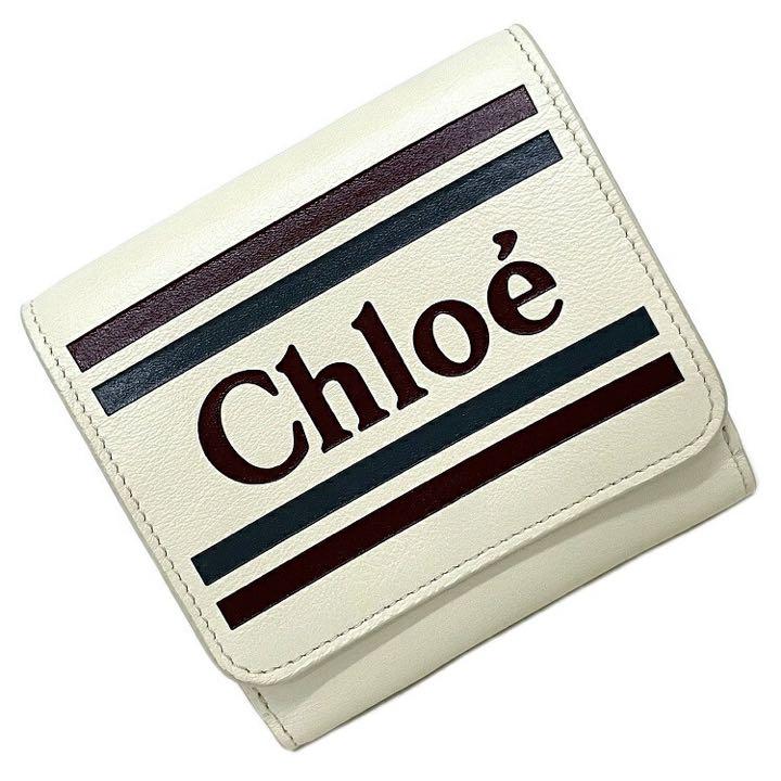 クロエ 二つ折り 財布 ホワイト ヴィック CHC19SP066A88 119クロエChloe