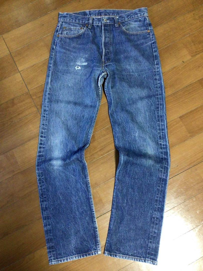 ★88年USA製リーバイス501xx 赤文字 W34股下82cmナイロンフット釦