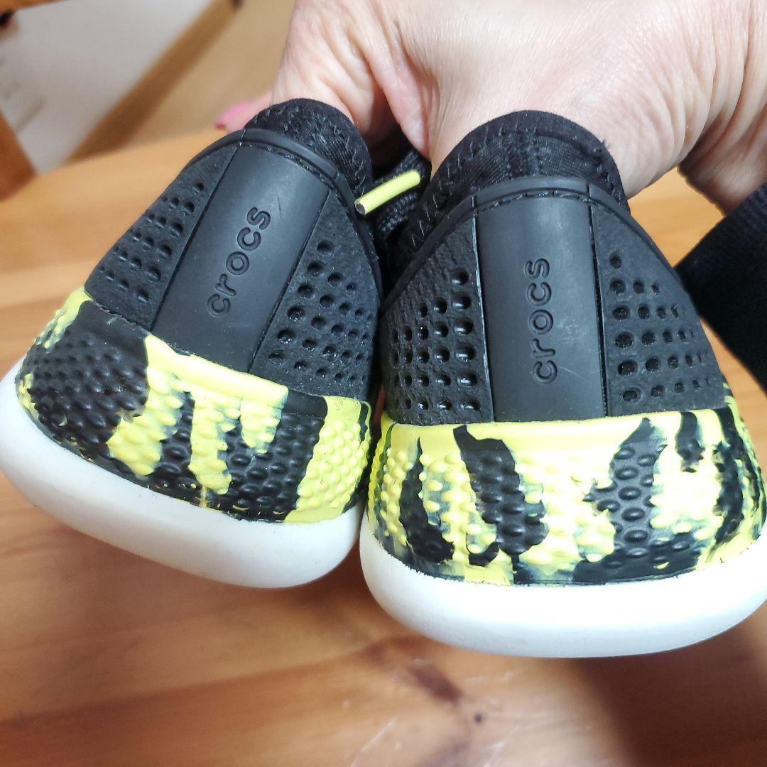 美品 crocs クロックス ライトライドメンズサンダルスニーカーM９