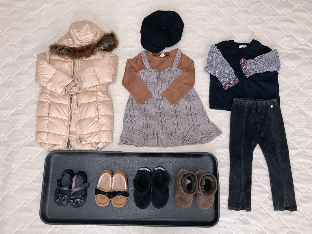 女の子　95〜100cm 大量　まとめ売りロンT 秋冬　UGGブーツ　全30点