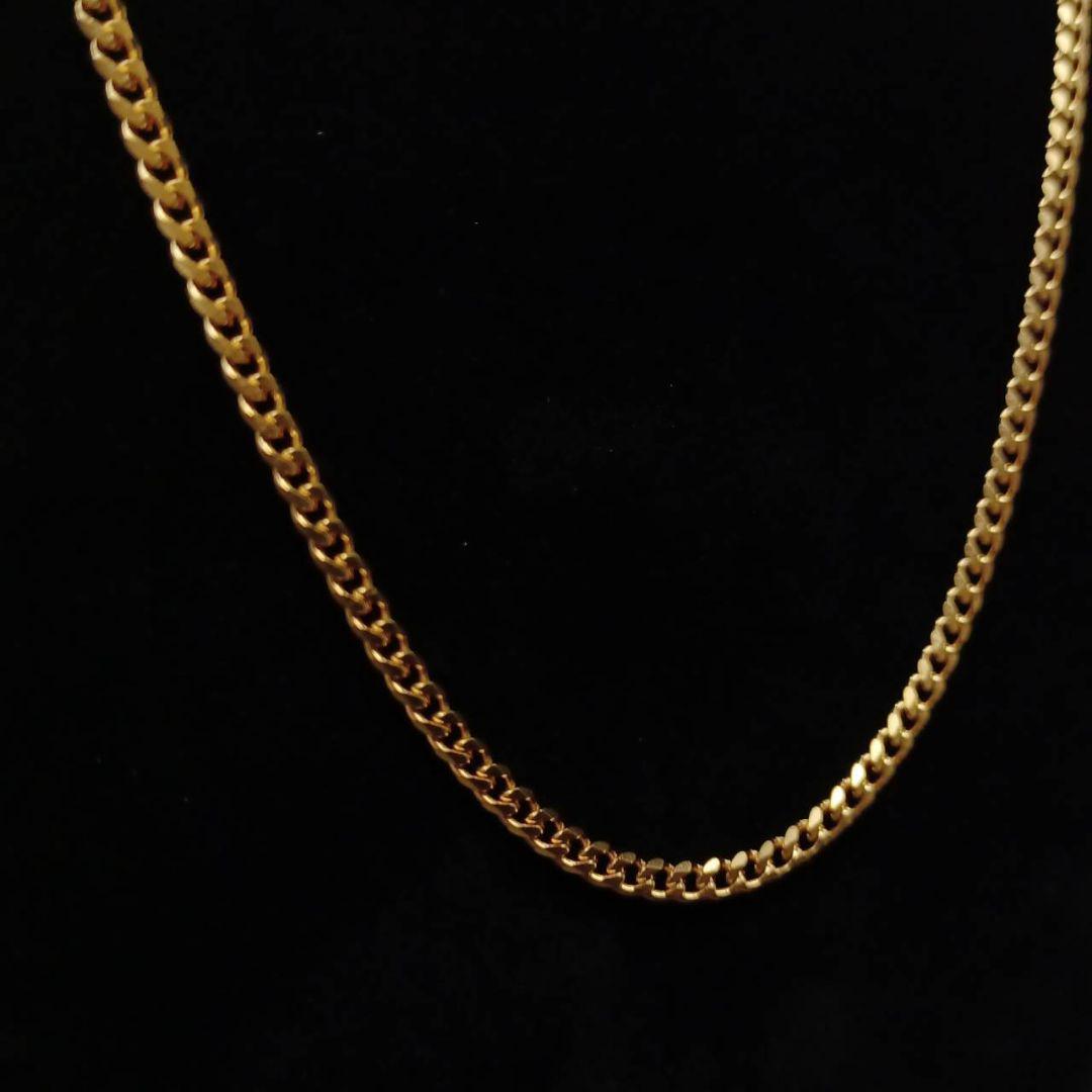 18k gp ファラオ チェーン ネックレス ゴールド 60cm) 幅20mm ステンレス 喜平チェーンネックレス 18k GP gold