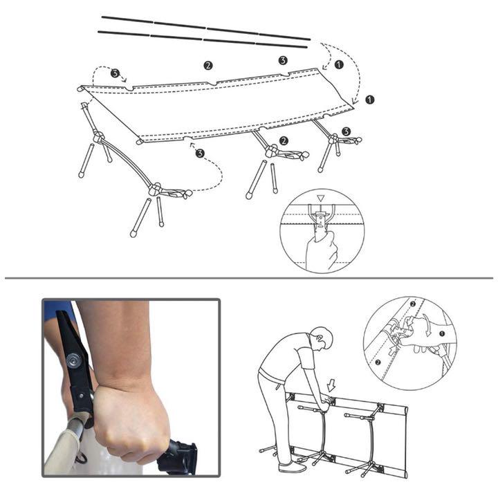 定番在庫 ネイチャーハイク コット Naturehikeブラック 最新式レバーロック装置付 3tOhl-m43750008326 正規店お得