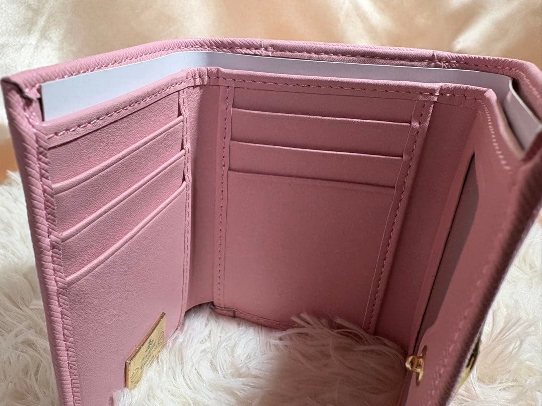 ヴィヴィアン ウエスト ウッド三つ折り財布 ピンクゴールド 【新品未使用】 ヴィヴィアン ウエスト ウッド三つ折り財布 ピンクゴールド 【新品未使用】