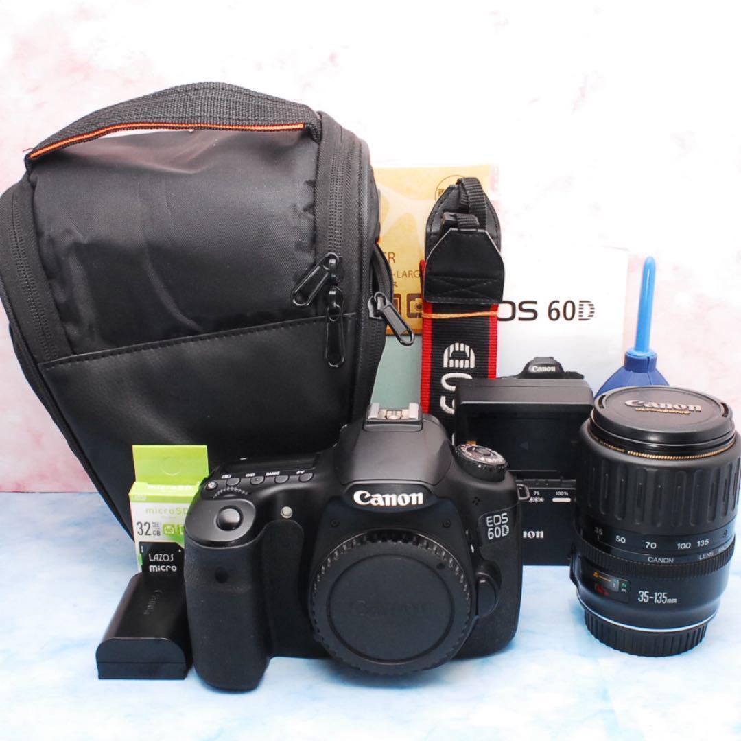Canon EOS 60D☆一眼レフカメラ☆カメラバッグ付☆高性能☆美品