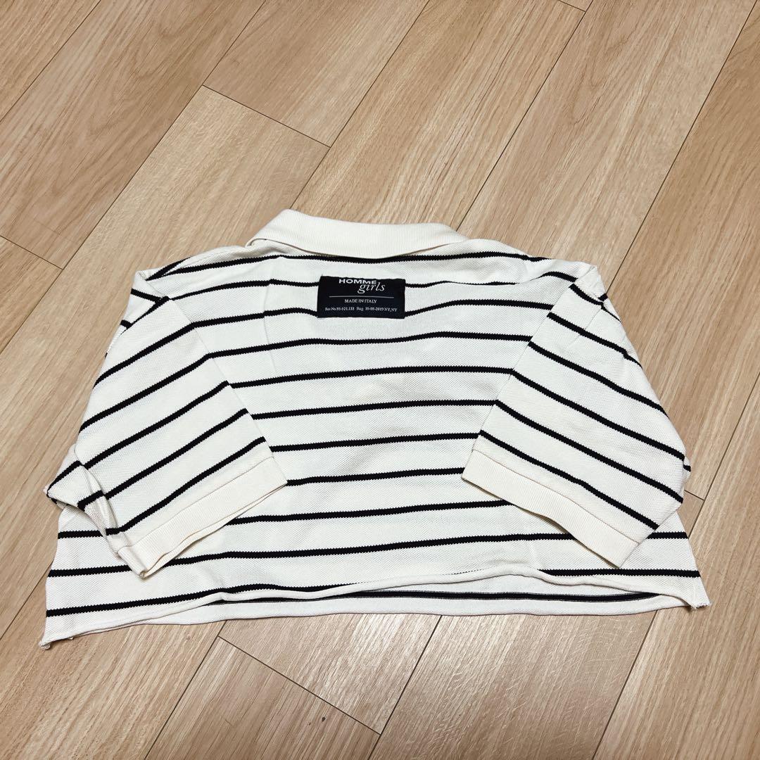 hommegirls クロップドポロシャツ　ロンハーマン　ronherman hommegirls クロップドポロシャツ ロンハーマン ronherman