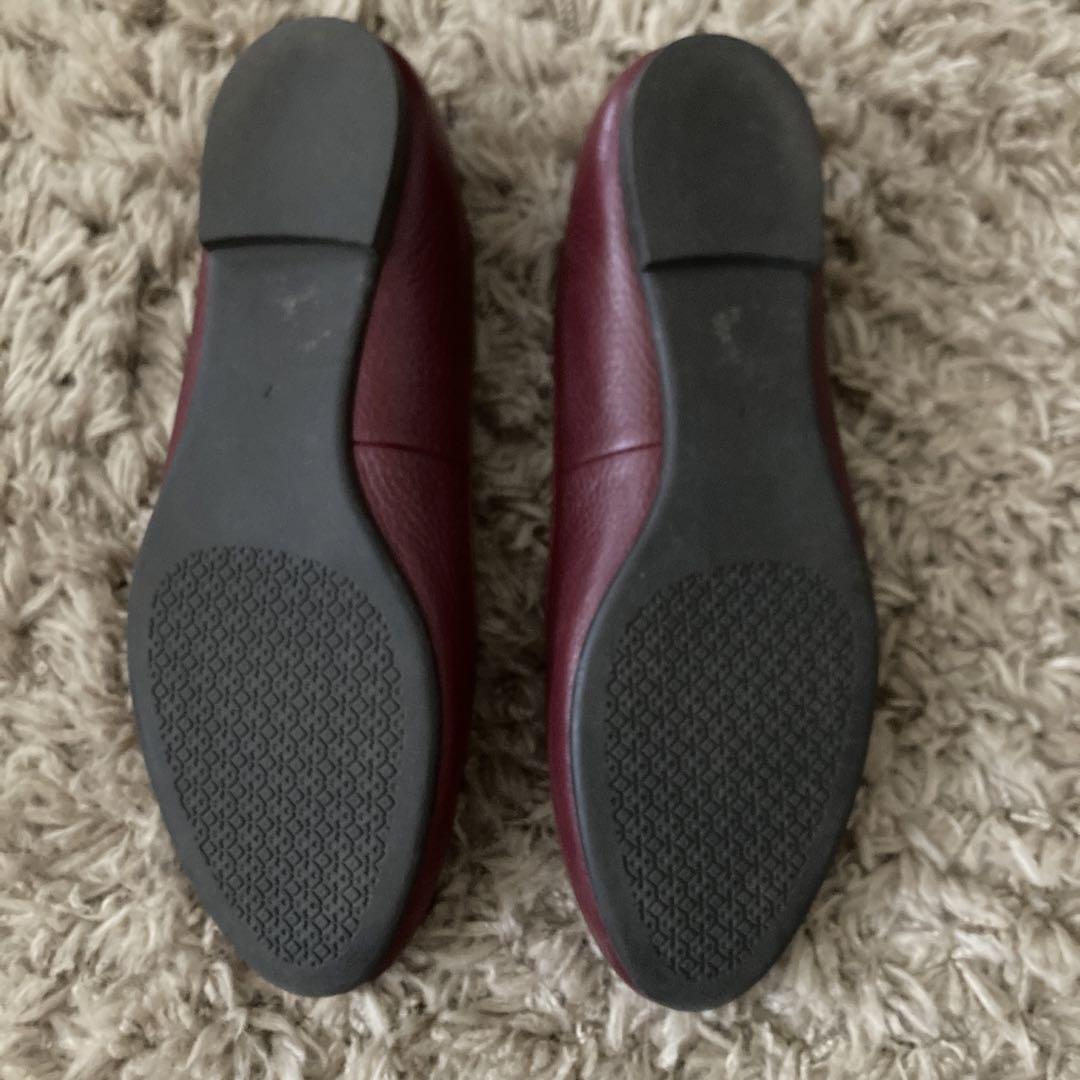 Tory Burch バーガンディ フラットシューズ　サイズ7 美品！