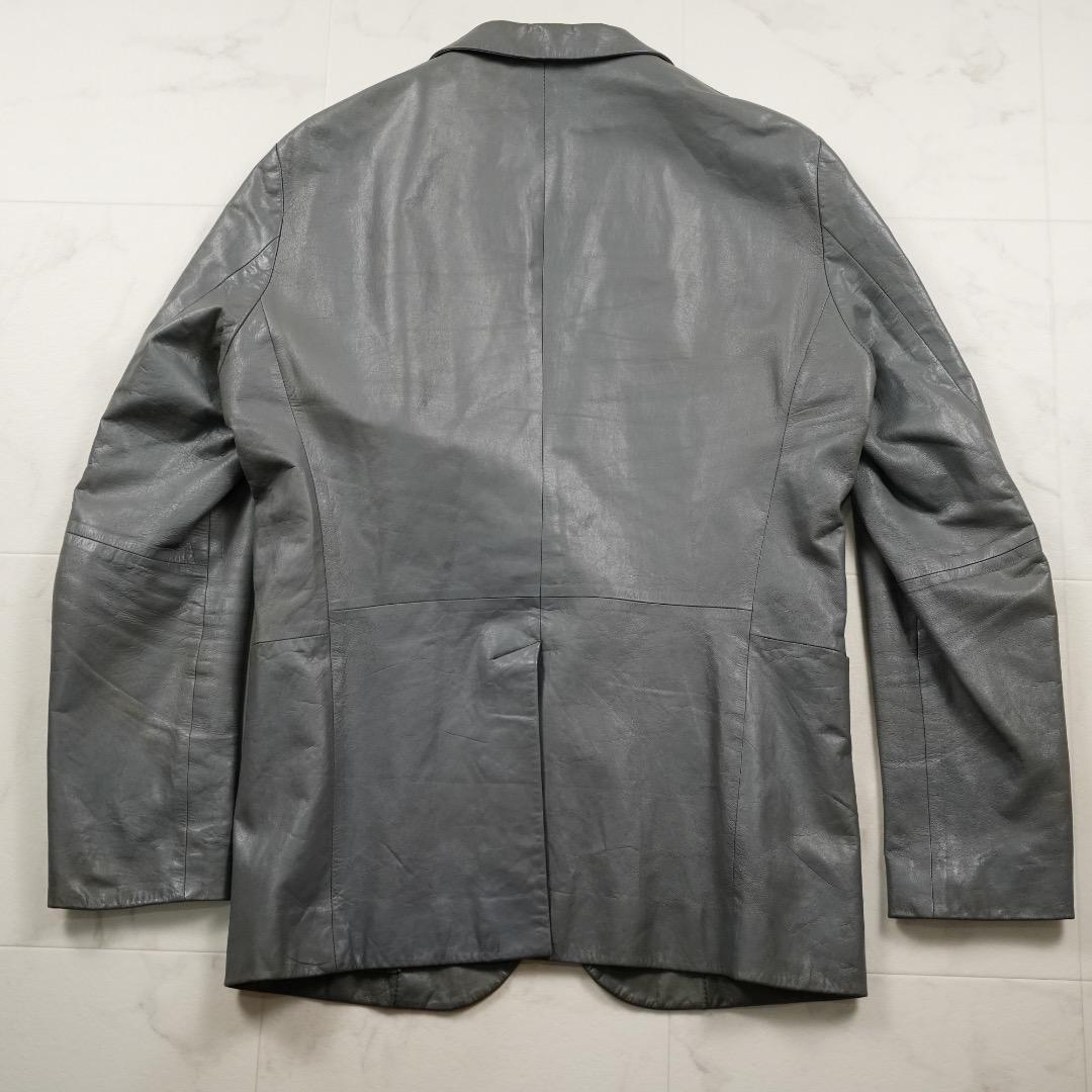theory レザージャケット グレー系 #40 羊革
