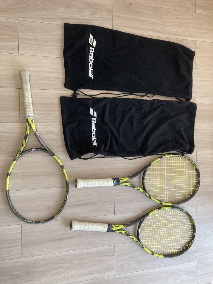 Babolat Pure Aero VSラケット G2 2本+1本ガット袋なし