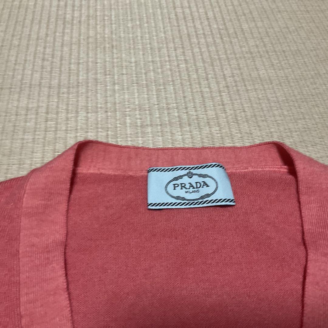 お値下げしました。PRADA ピンク カーディガン 長袖