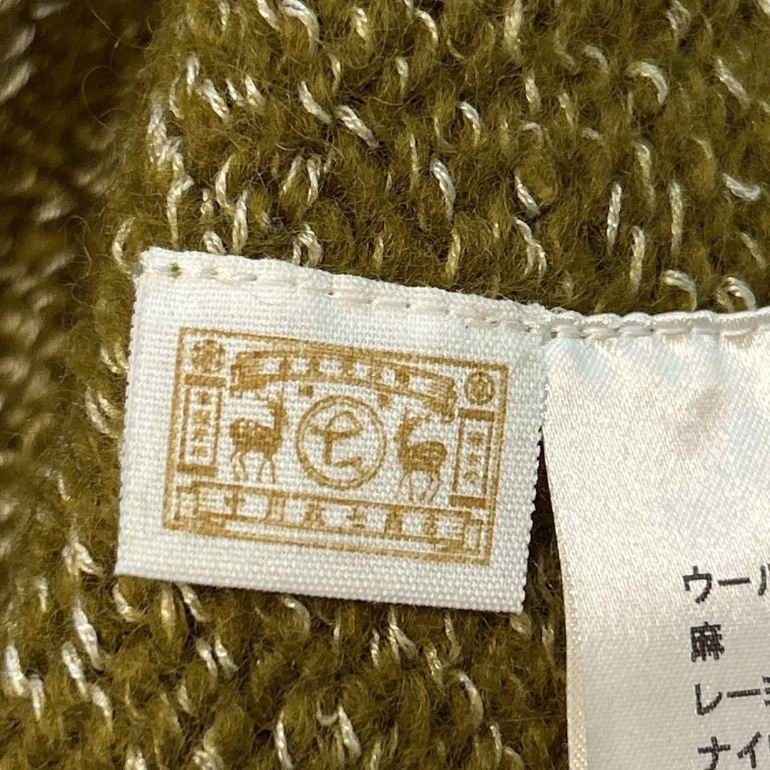 中川政七商店【F】日本製 ウールリネンニットベスト モックネック ノースリーブ 中川政七商店【F】日本製 ウールリネンニットベスト モックネック ノースリーブ