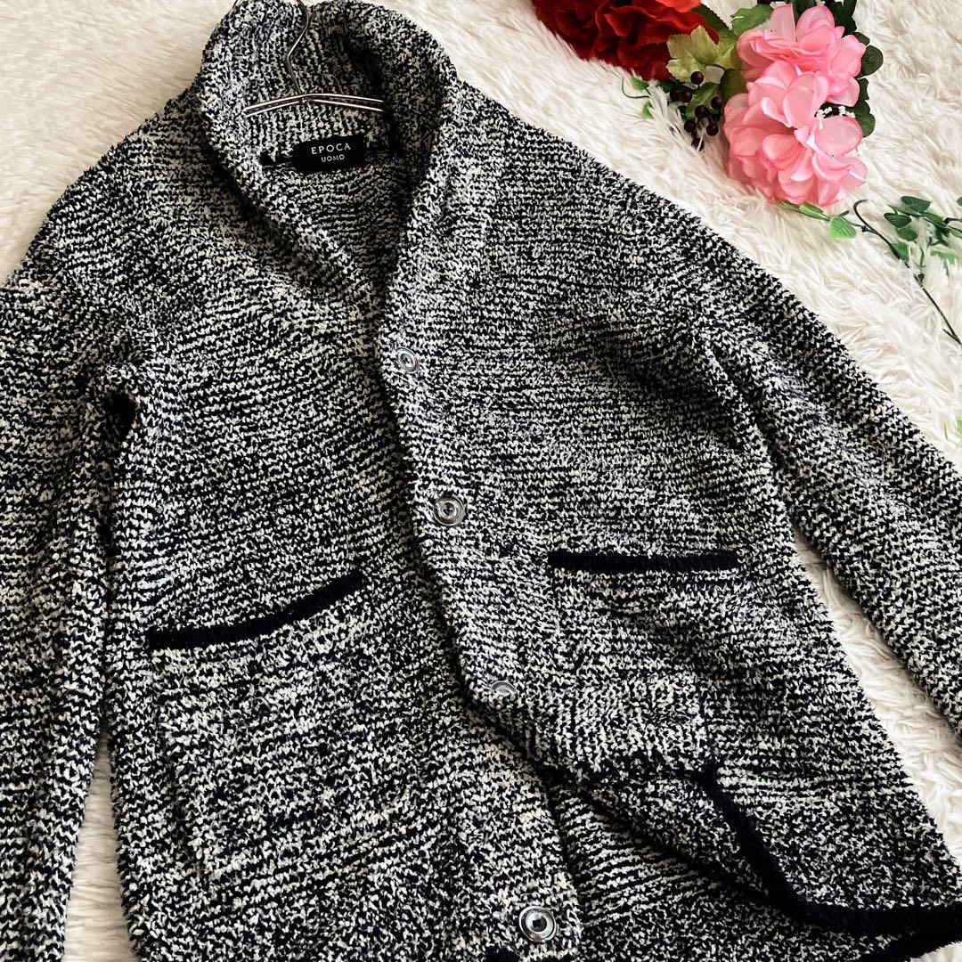 EPOCA UOMOエポカウォモ★ショールカラーカーディガン ドライバーズニット