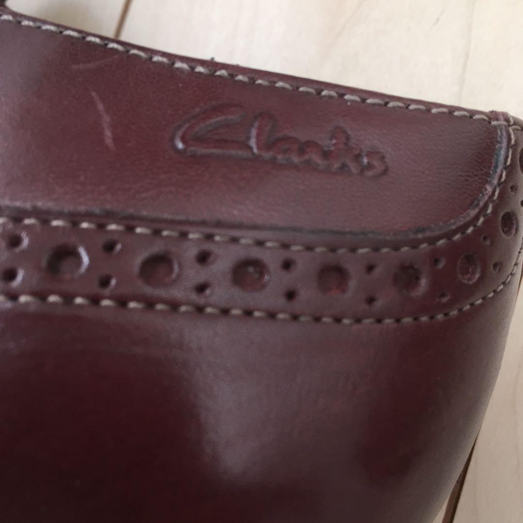 ☆新品☆ クラークス 本革 カジュアルシューズ スリッポンタイプ