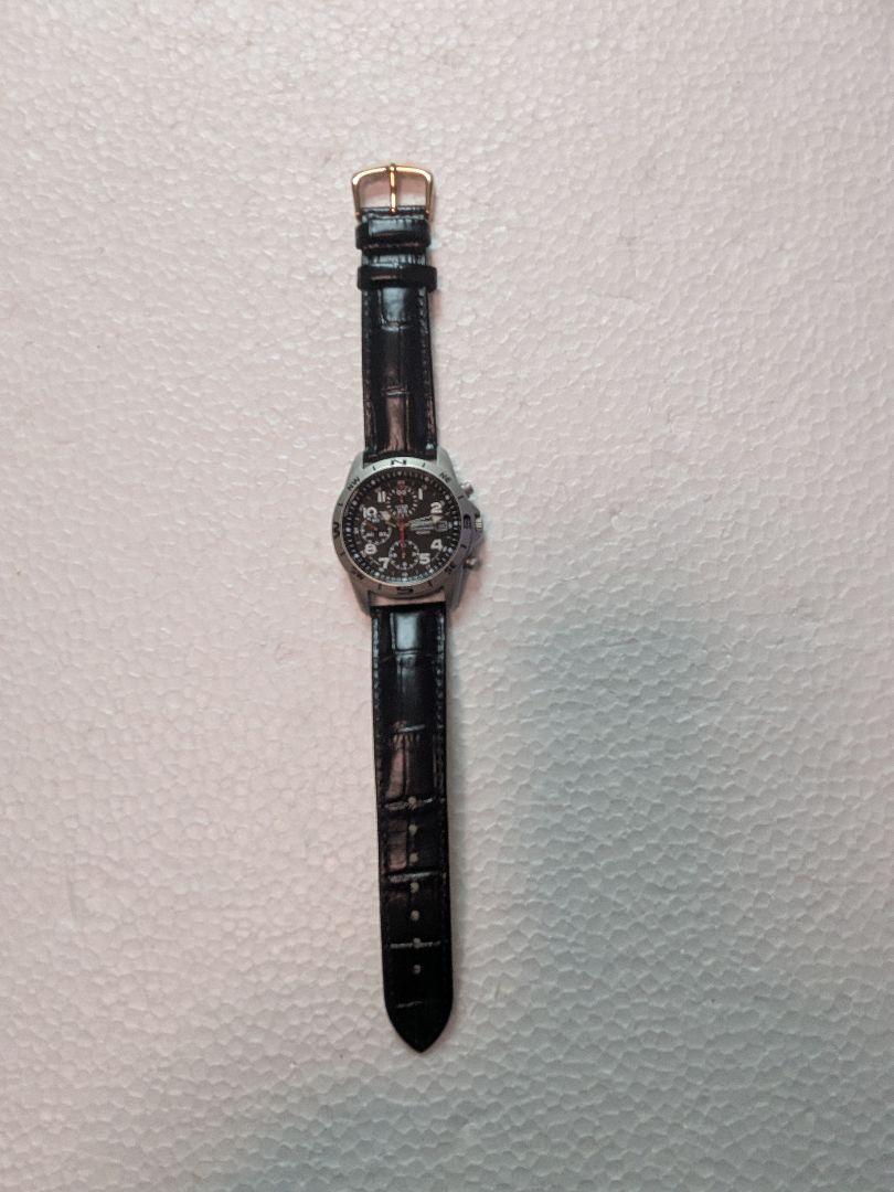 SEIKO クロノグラフ ブラックダイヤル