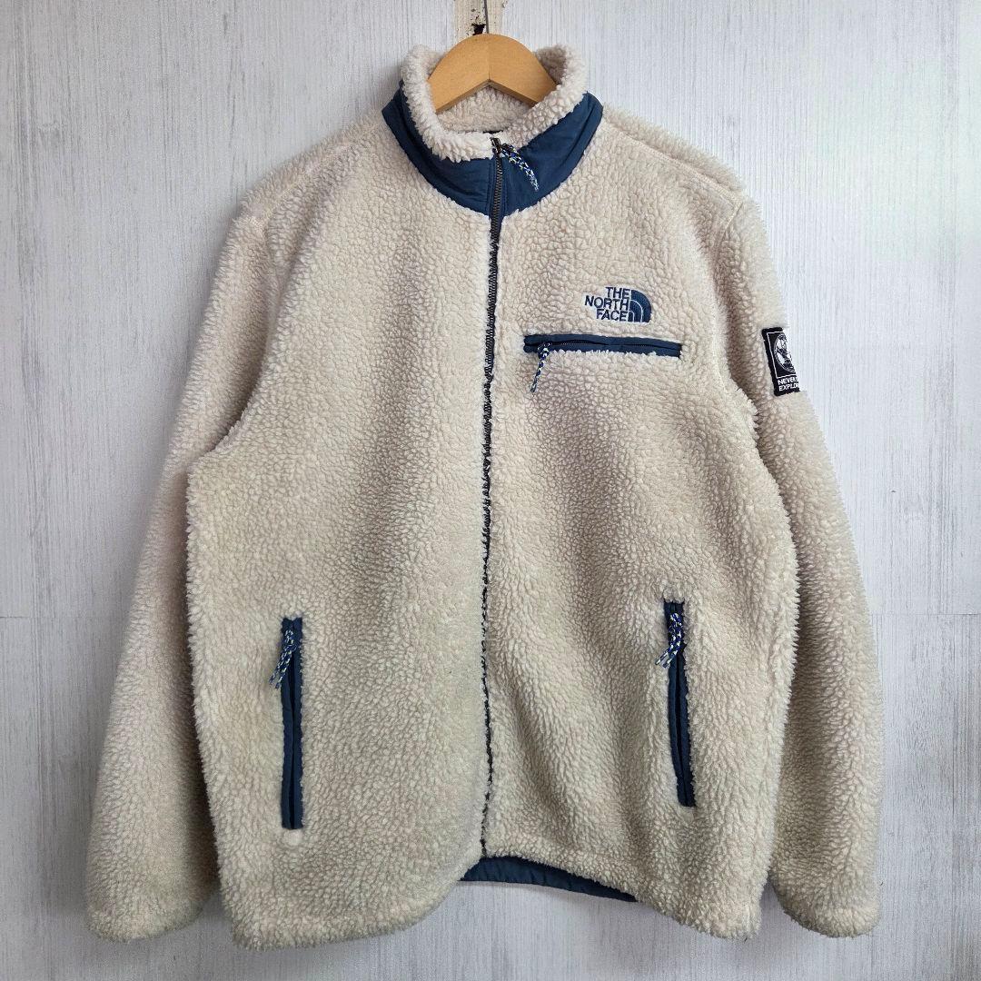 THE NORTH FACE - ザノースフェイス ボア上衣 L 白いこと 刺しゅうロゴタイプ メンズ-ファッション