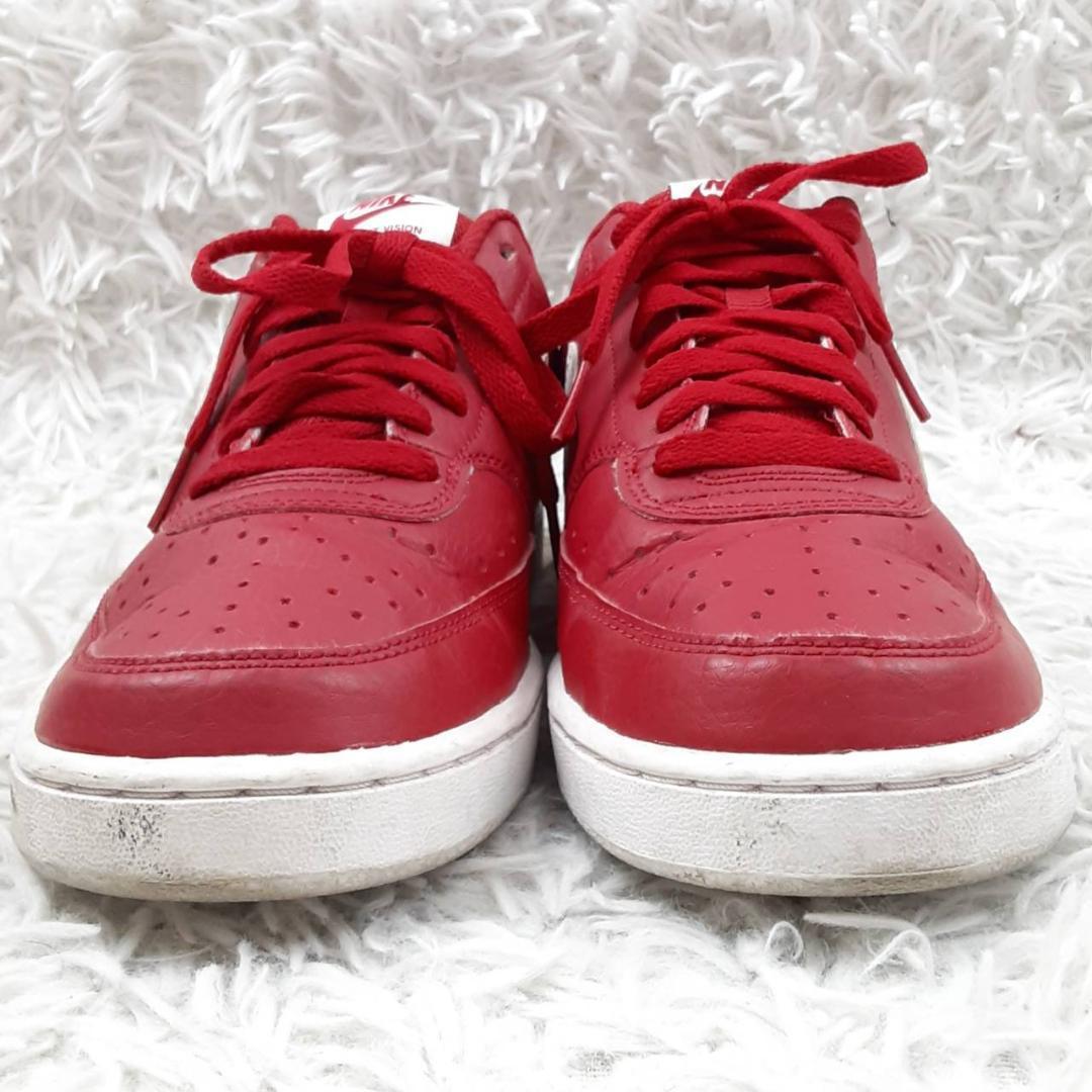 美品 26㎝◎NIKE ナイキ コートビジョン スニーカー レッド タテナイキ
