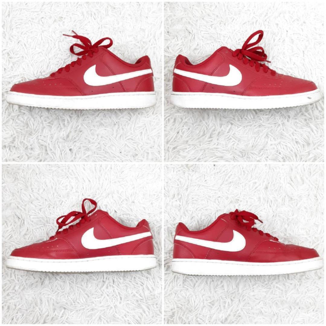 美品 26㎝◎NIKE ナイキ コートビジョン スニーカー レッド タテナイキ