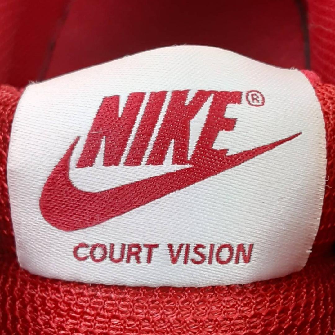 美品 26㎝◎NIKE ナイキ コートビジョン スニーカー レッド タテナイキ