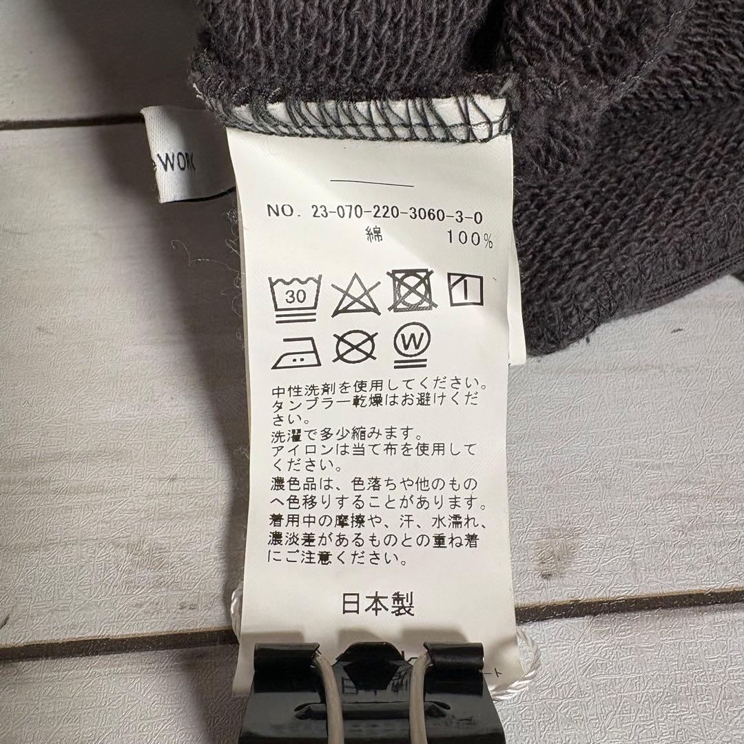 【新品タグ付】フレームワーク トレーナー チャコールグレー 日本製 レディース 【新品タグ付】フレームワーク トレーナー チャコールグレー 日本製 レディース