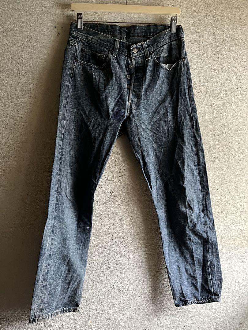 90s LEVI's ビンテージ 501 デニム　後染め　ボトム　w32 雰囲気