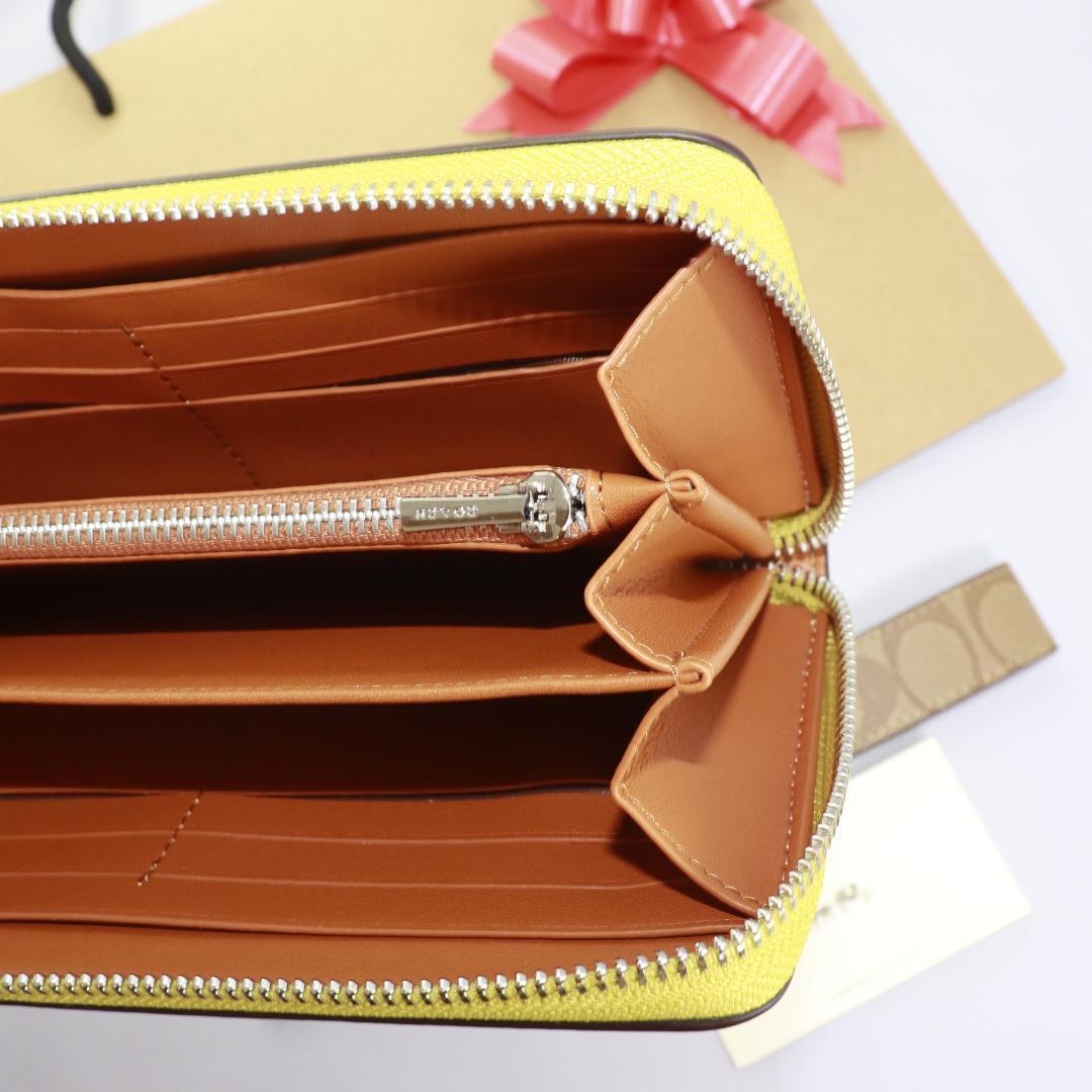 COACH 長財布 コーチ シグネチャー ストラップ付きアウトレット品 新品・未使用】COACH コーチ 長財布 シグネチャーストラップ付き