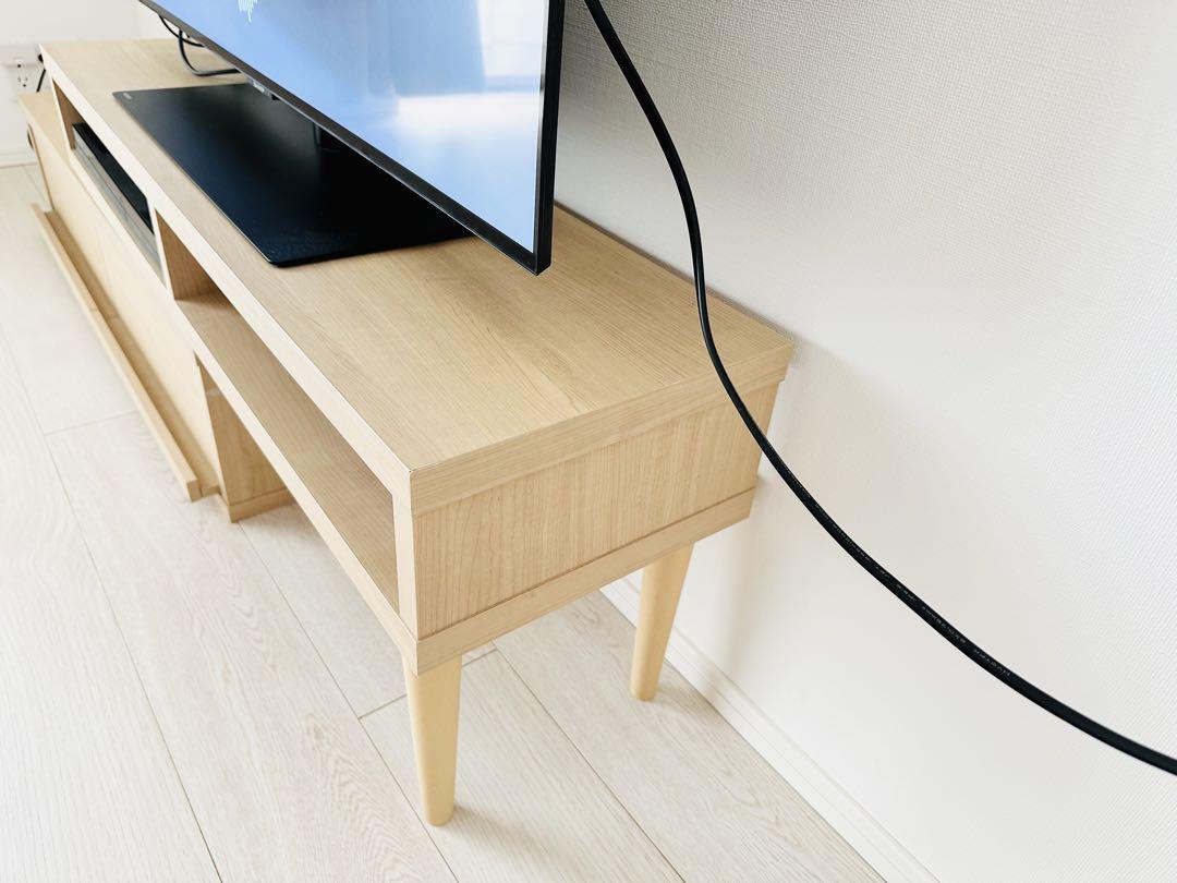 【完成品】テレビボード　伸縮式　オーク