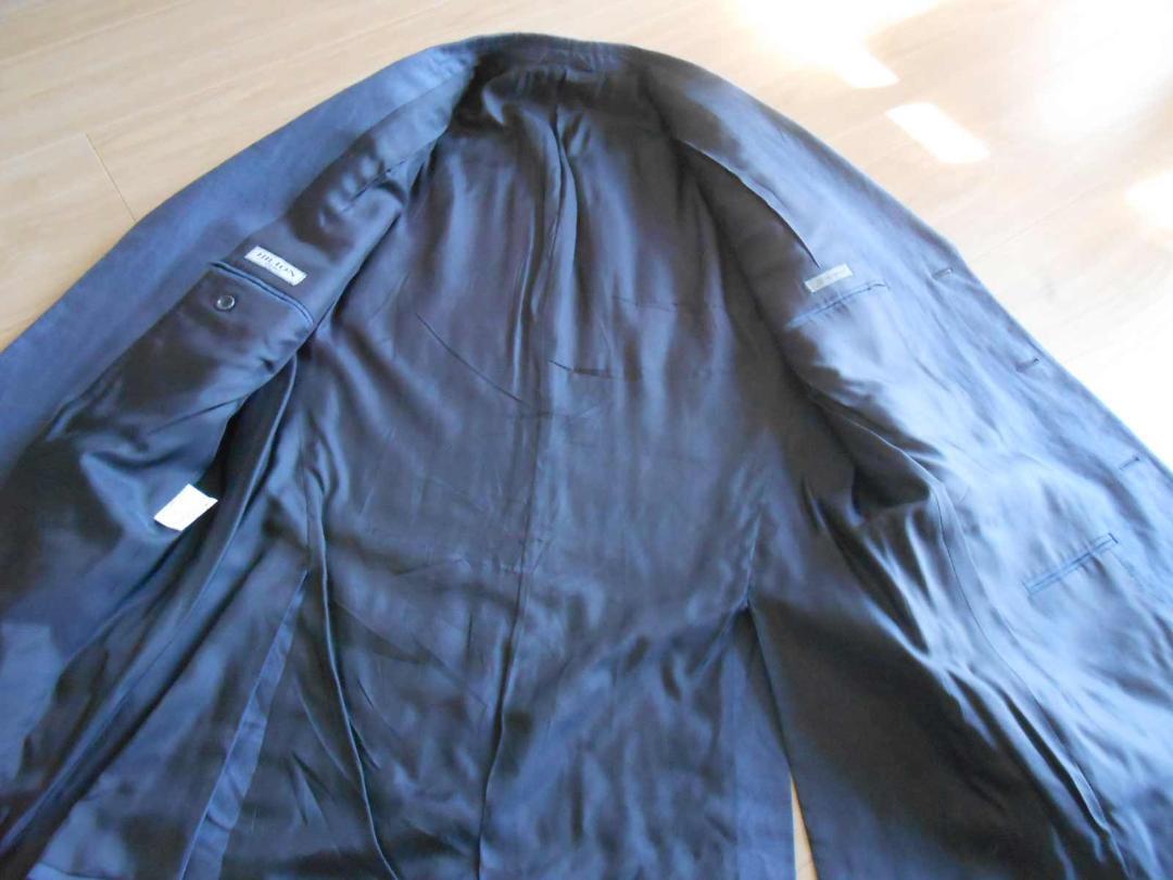 サイズ54 HILTON fatto a mano 大き目ジャケット ブルー
