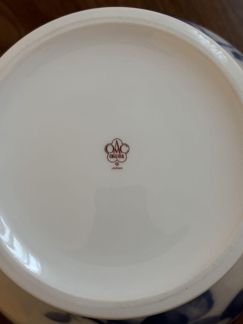 新品　大倉陶園 ブルーローズ 花瓶