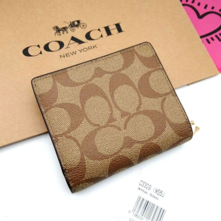 新品　COACH　折り財布　スナップウオレット　レディース