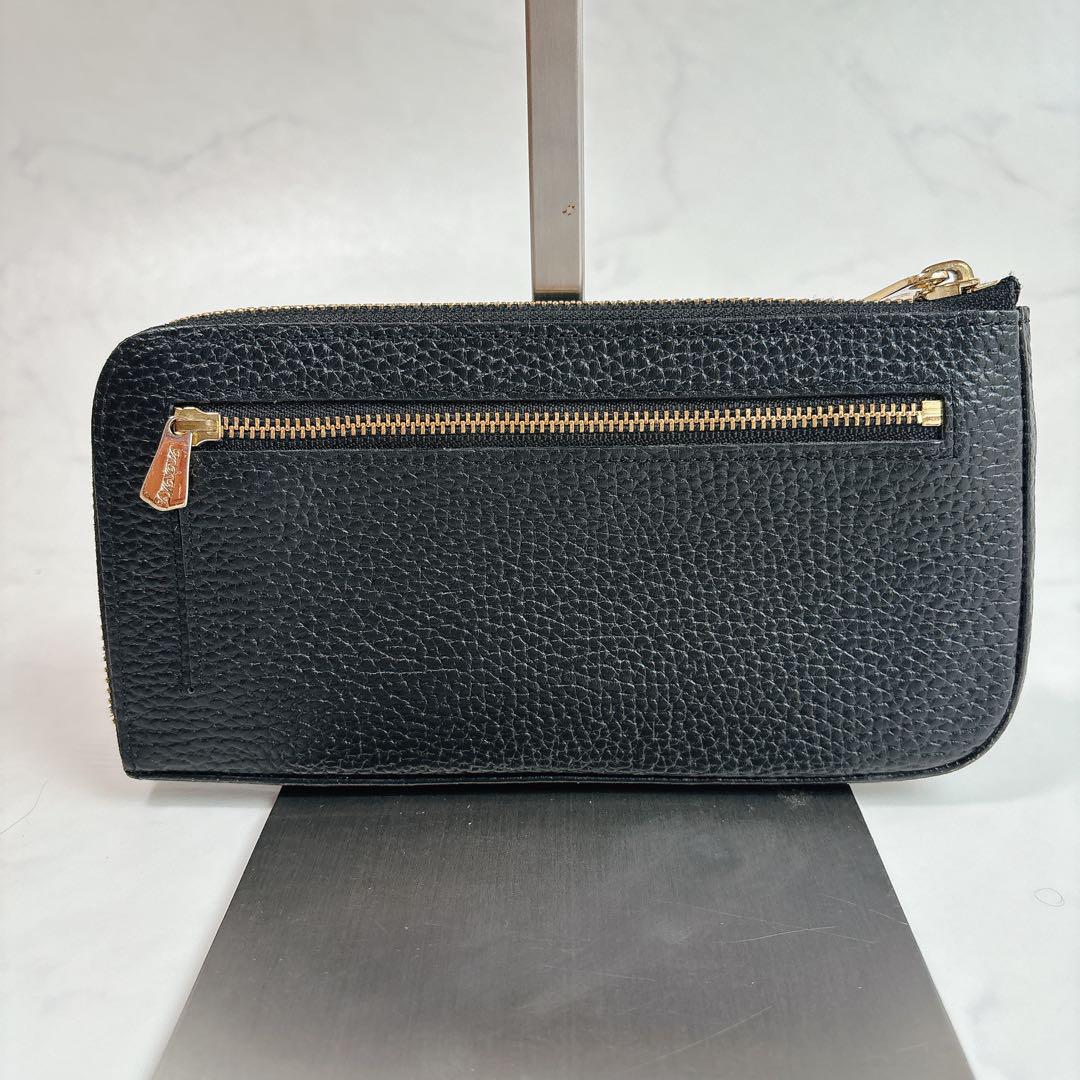 ⭐️極美品⭐️ ADMJ スワロフスキー ロングウォレット レザー