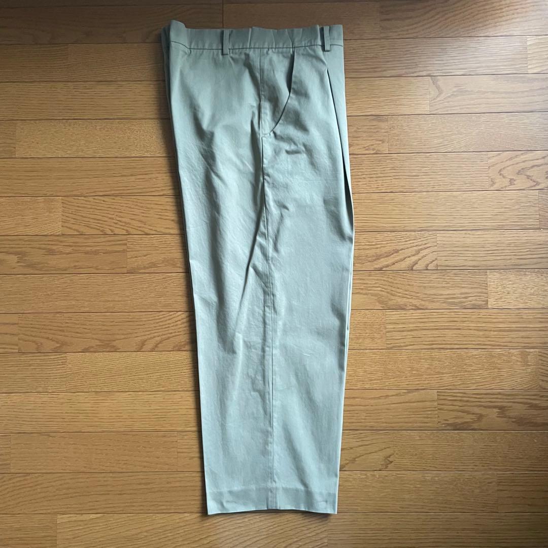 Cristaseya クリスタセヤ ワンタックスラックス ライトカーキMサイズ Cristaseya クリスタセヤ ワンタックスラックス ライトカーキMサイズ