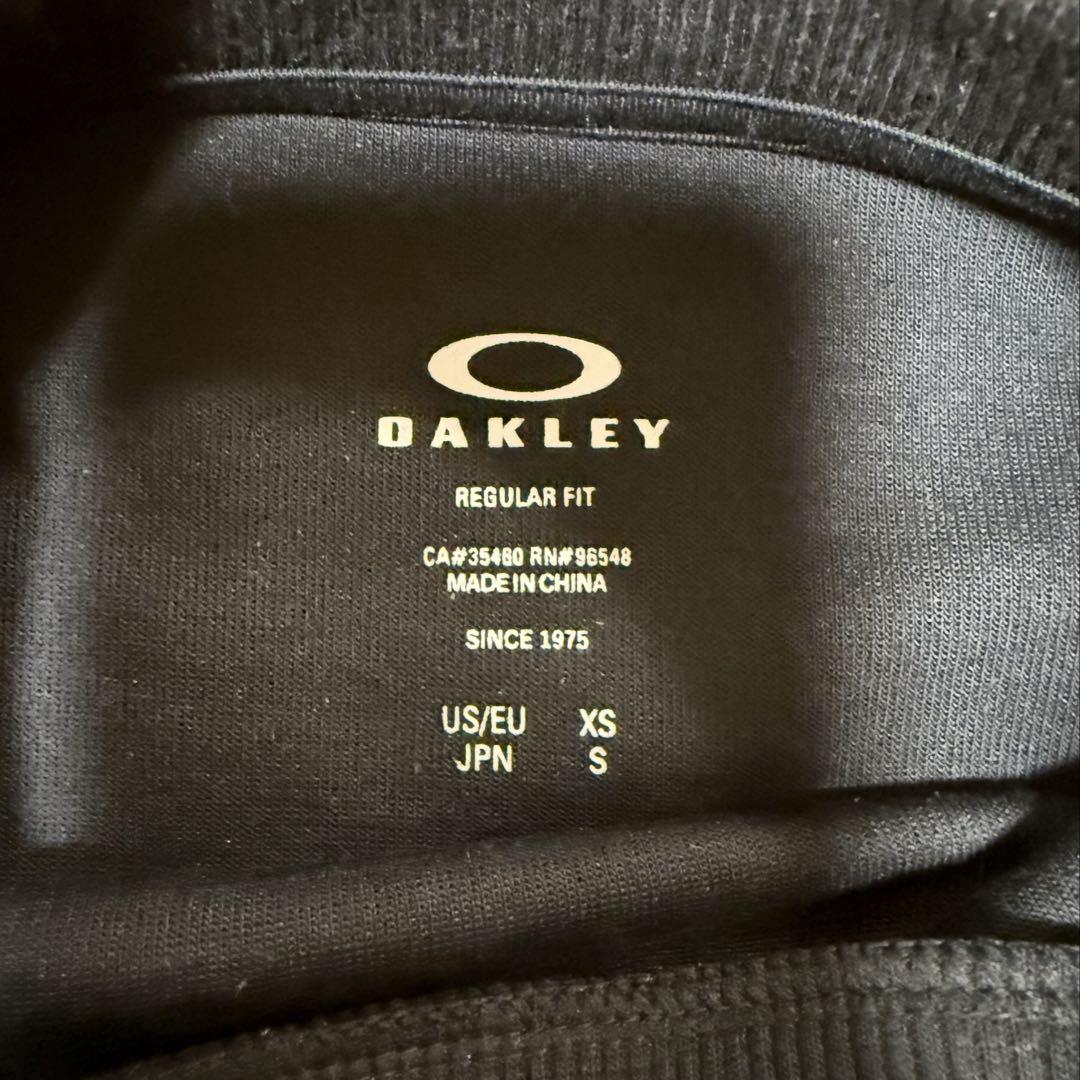 OAKLEY 黒 スウェット トレーナー センターロゴ Sサイズ y2k