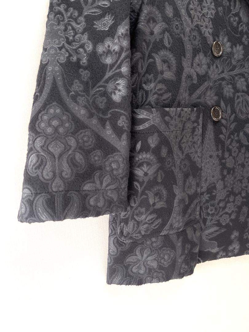 注目 Milano ETRO イタリア製 888 上質 ウールジャケ カシミヤブレンド ジャケット・アウター