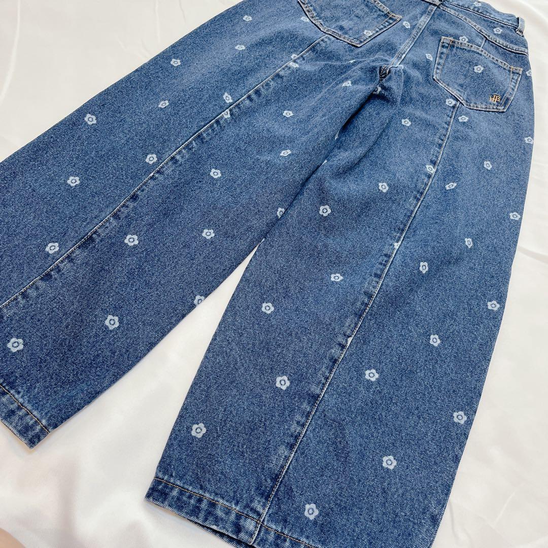新品✨LILY BROWN MARY QUANT デイジー柄ワイドデニムパンツ