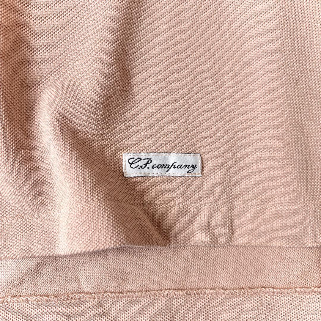 90s C.P. company シーピーカンパニー 刺繍 ポロシャツ ピンク