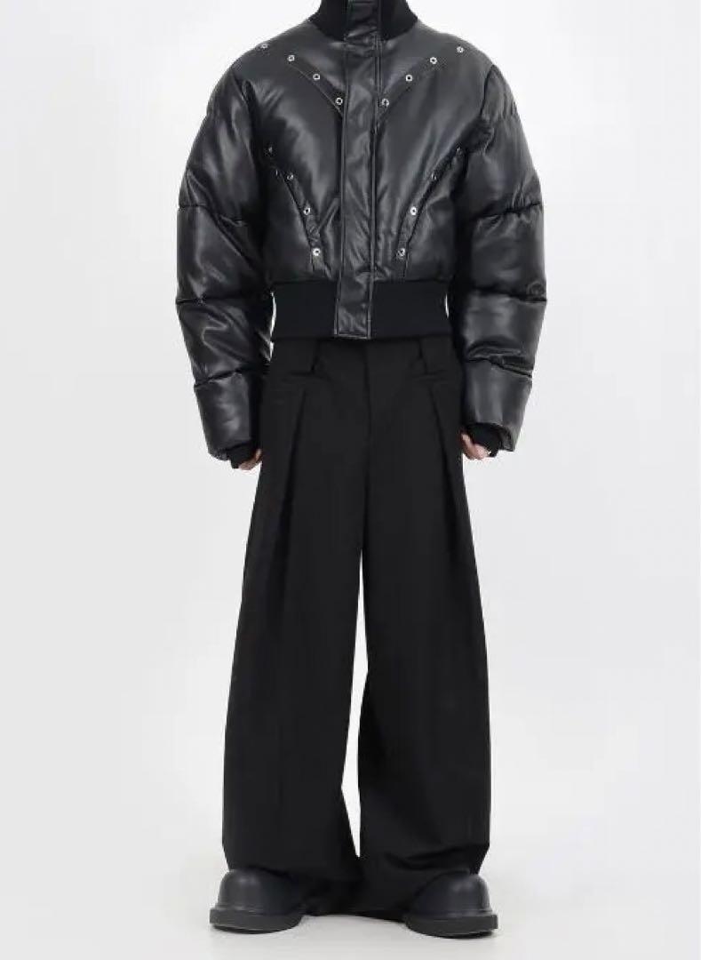 短丈 studs down Layca y2k archive PUレザー