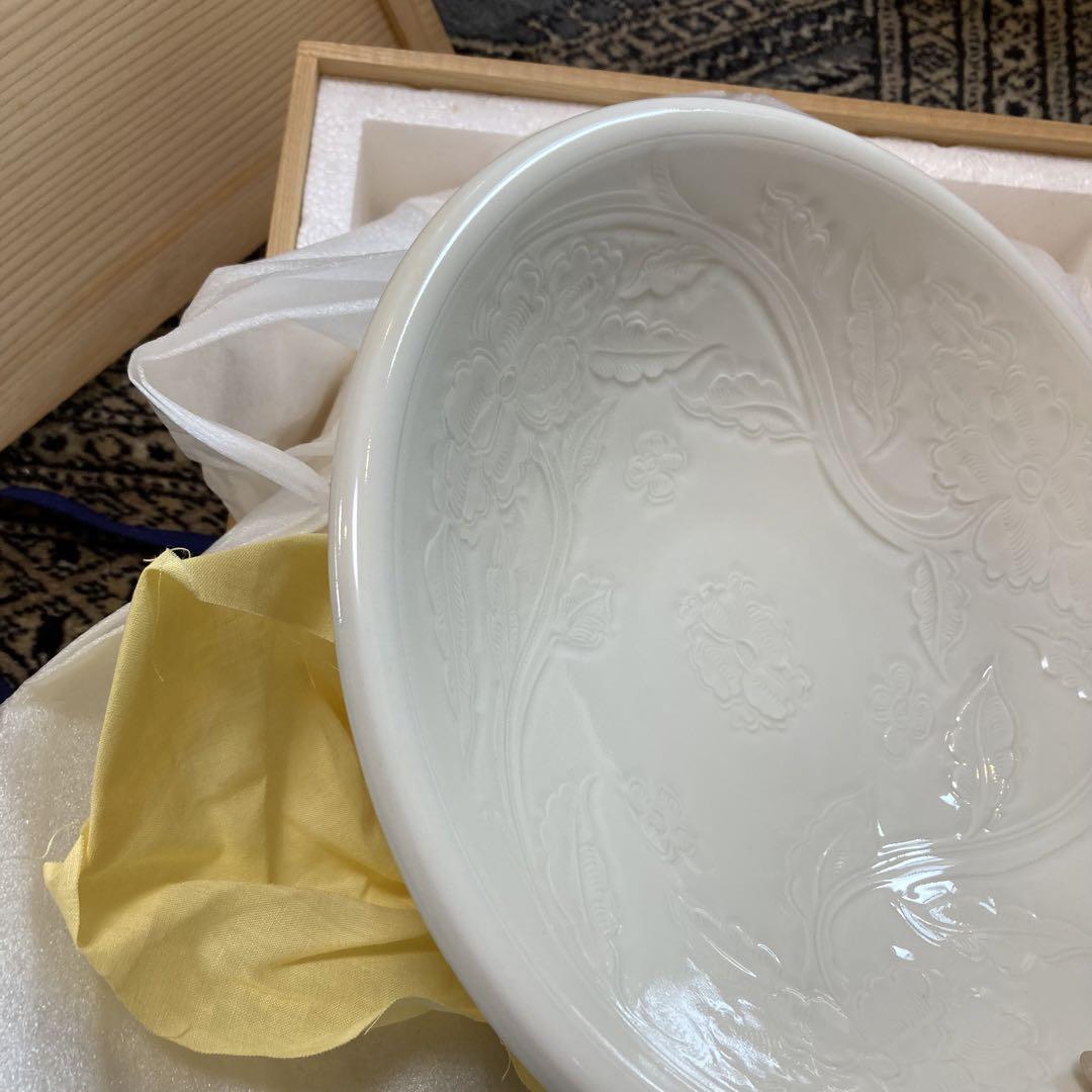 快山窯　白瓷　塚本快示　皿