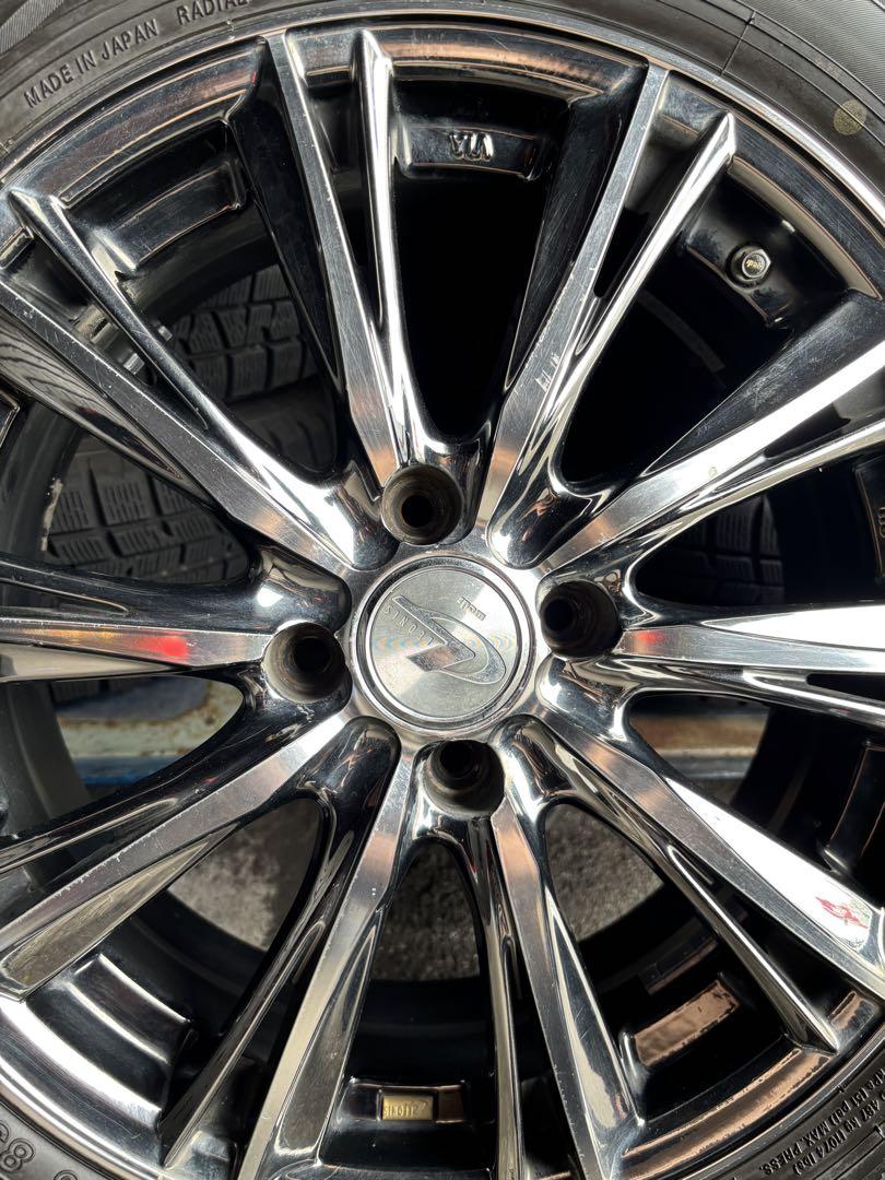 ◇送料込み◇ 185/55R16 中古タイヤホイール４本　Weds レオニス