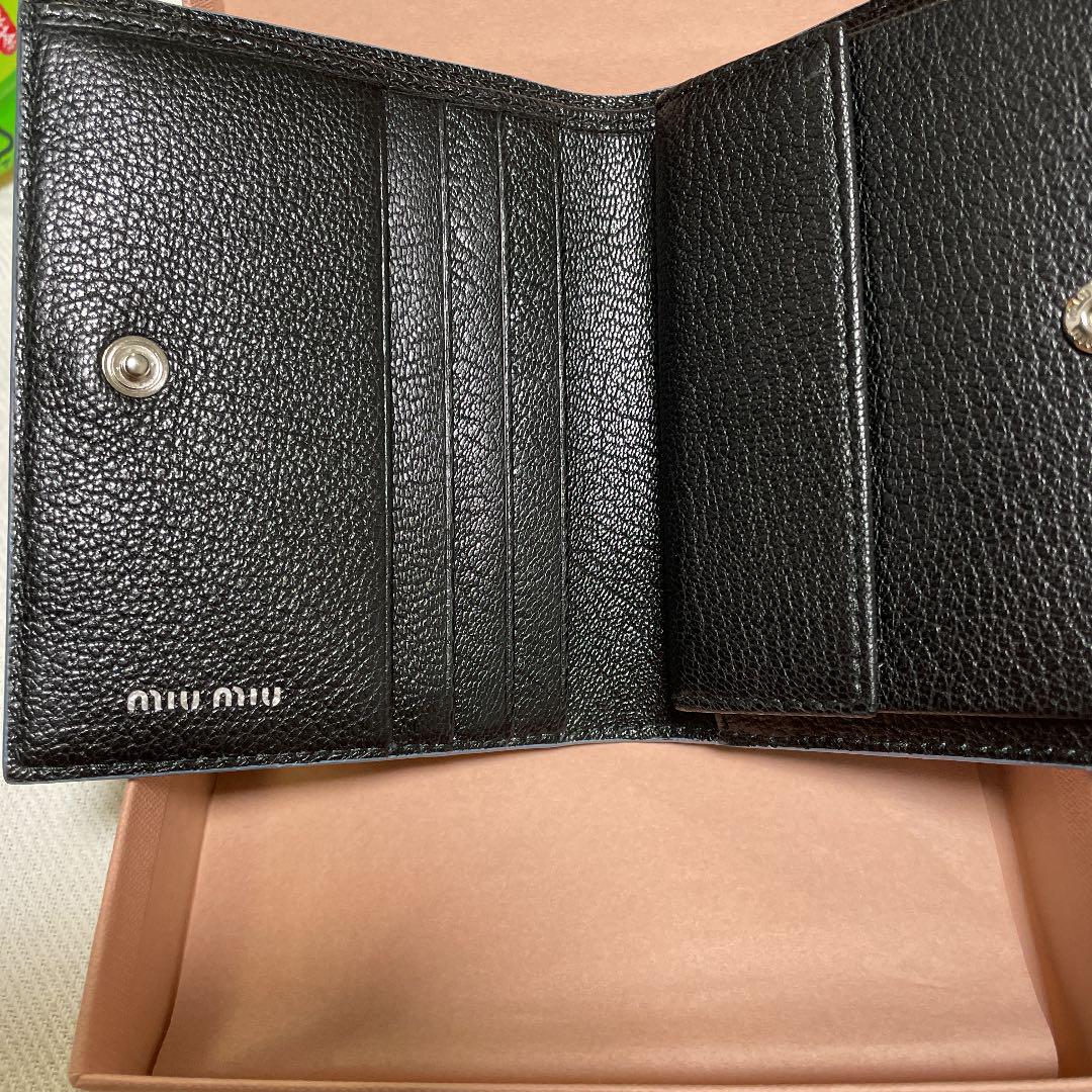 MIUMIU 折り財布 5vCyE-m43786128990 爆買い国産