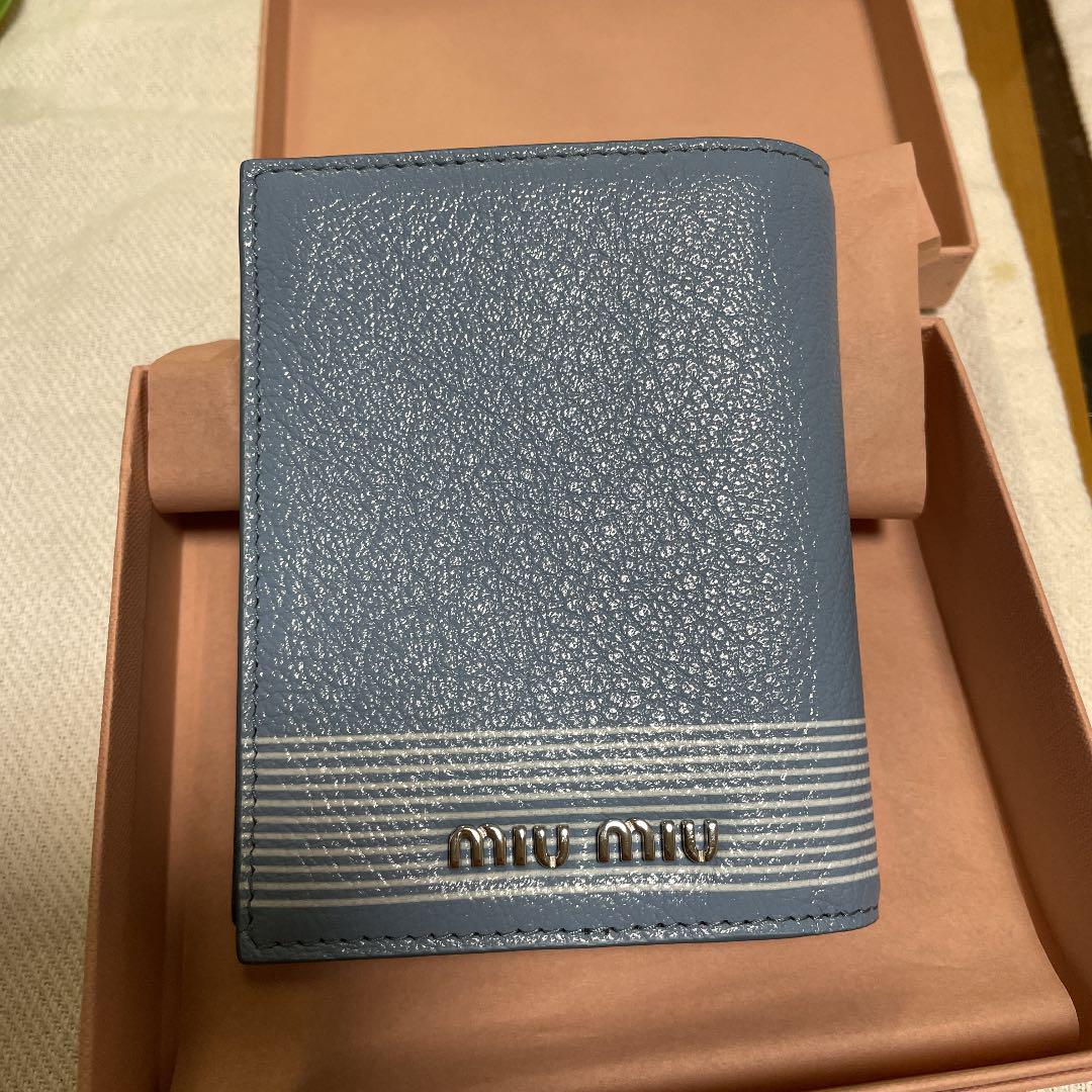 MIUMIU 折り財布 5vCyE-m43786128990 爆買い国産