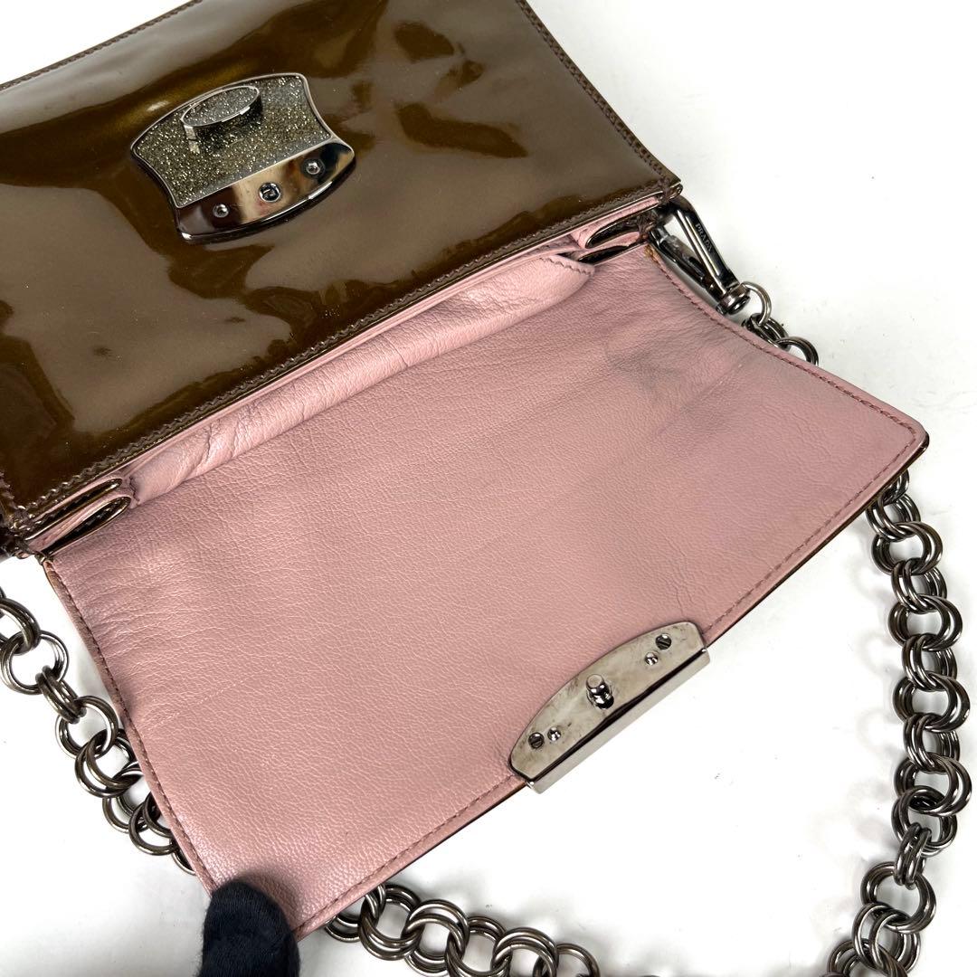PRADA Patent leather Shoulder Bag