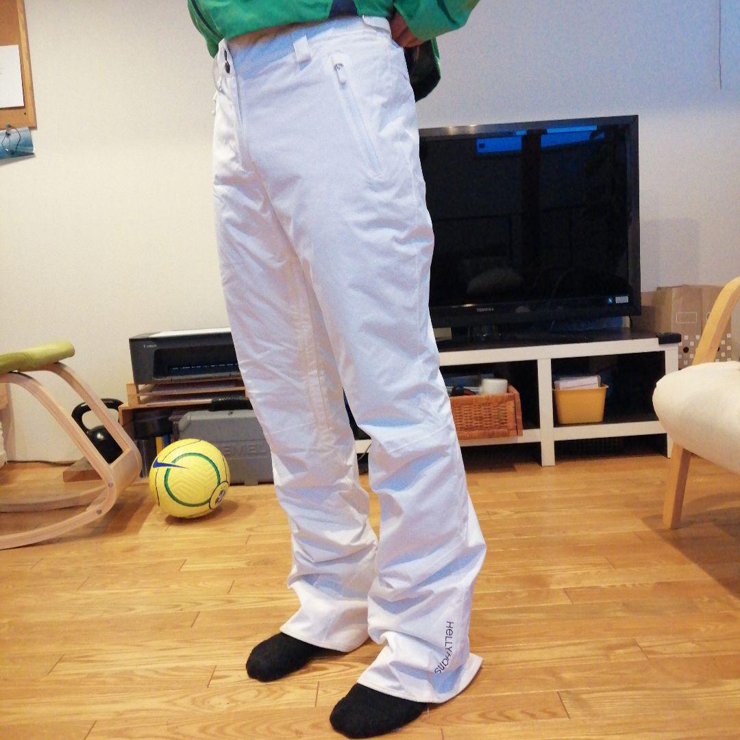 スキースノーボードウェア 白 パンツ HELLY HANSEN